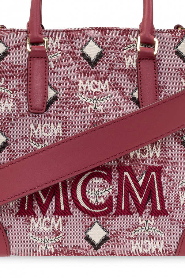 Mcm burgundy bag best sale